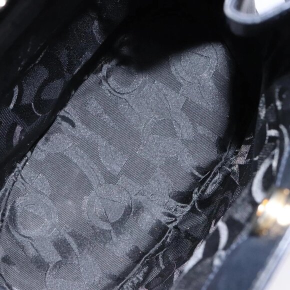 Salvatore Ferragamo Gancini Shoulder Bag Leather Black Gold Auth - Picture 13 of 15